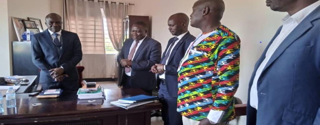 Handover and takeover of Office by the Outgoing and Incoming Chief Administrative Officers as witnessed by District Chair and IA